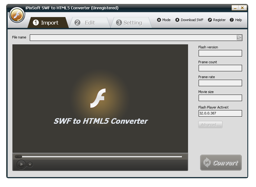 iPixSoft SWF to HTML5 Converter